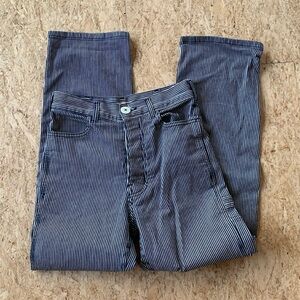 Jesse Kamm Blue and White Straight Leg Pants